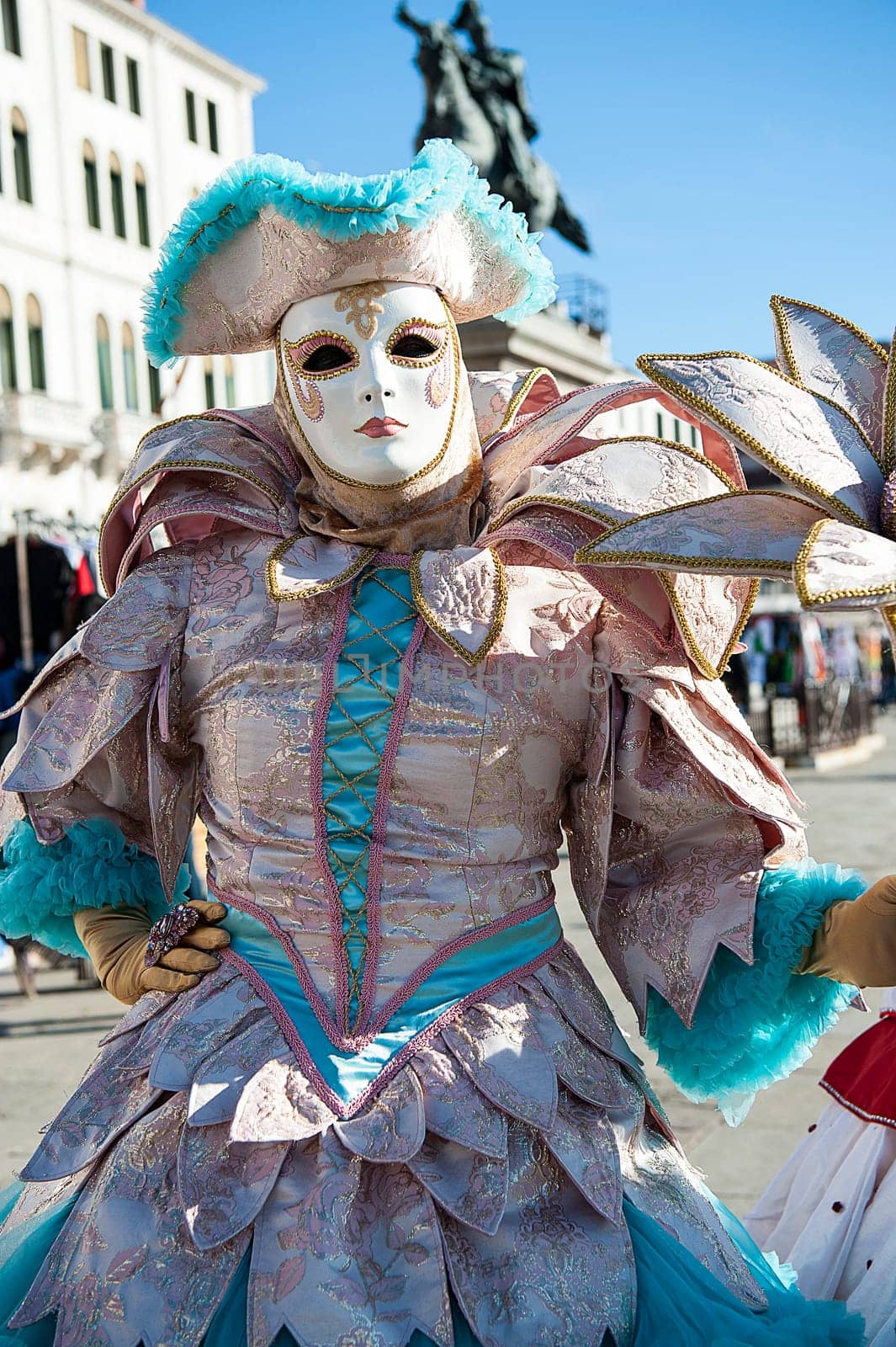 VENICE, ITALY - Febrary 20 2020: The masks of the Venice carnival 2020