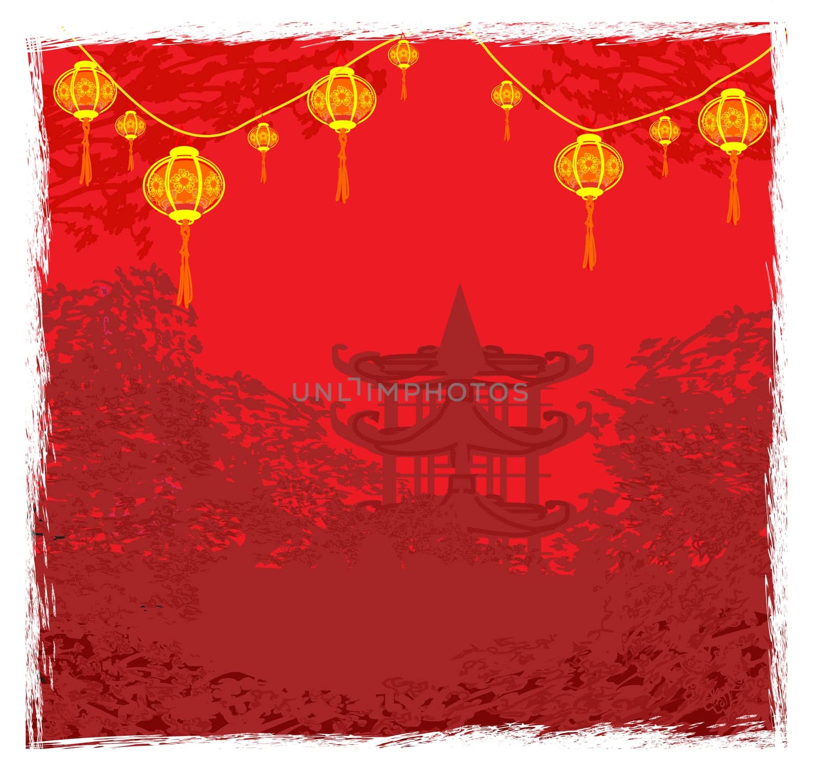 Mid-Autumn Festival for Chinese New Year card