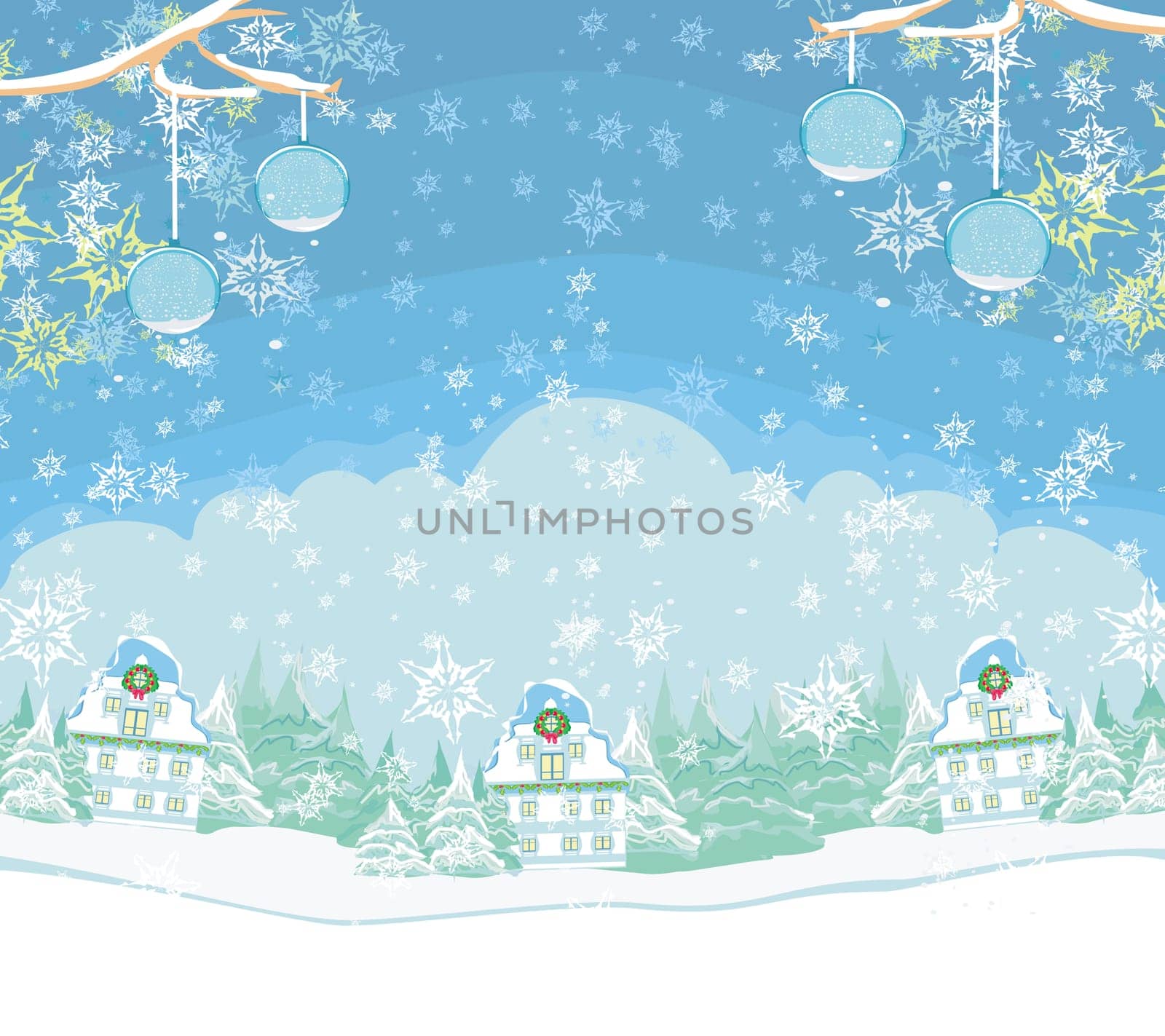 Holidays in the village card