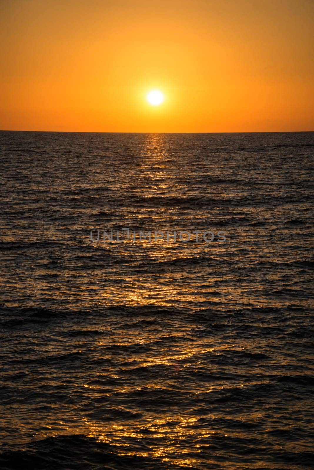 Sunset at baltic sea