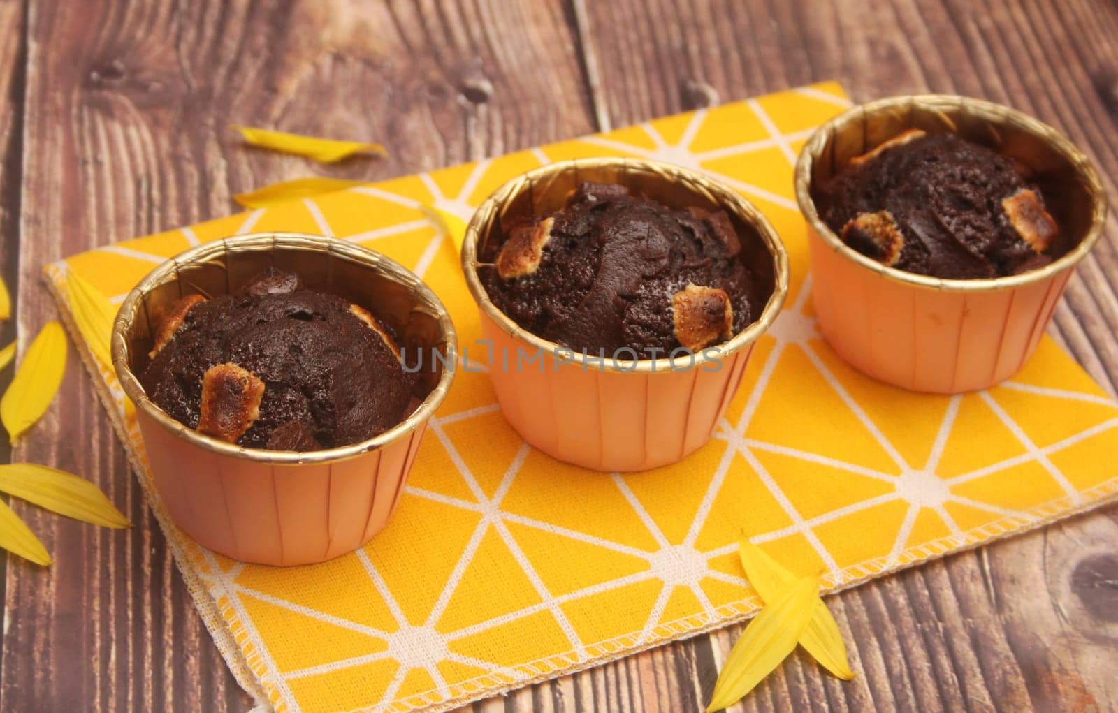 some homemade Muffins with chocolate