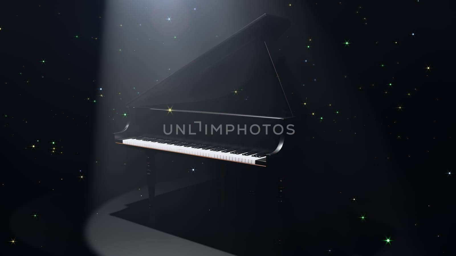 3D illustration Background for advertising and wallpaper in music   and sound scene. 3D rendering in decorative concept.