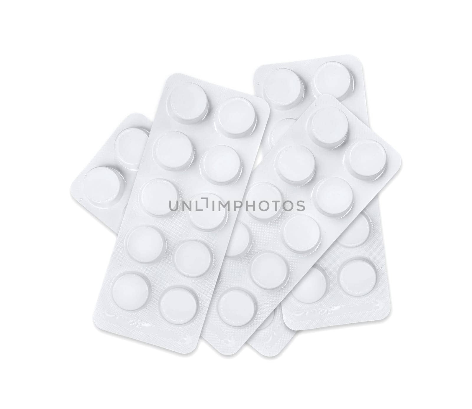 pharmaceutical over the counter or prescription pills isolated over white background