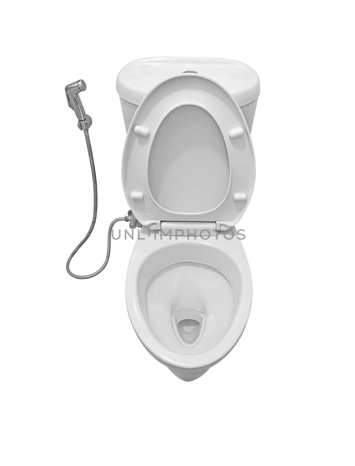 Toilet bowl on a white background