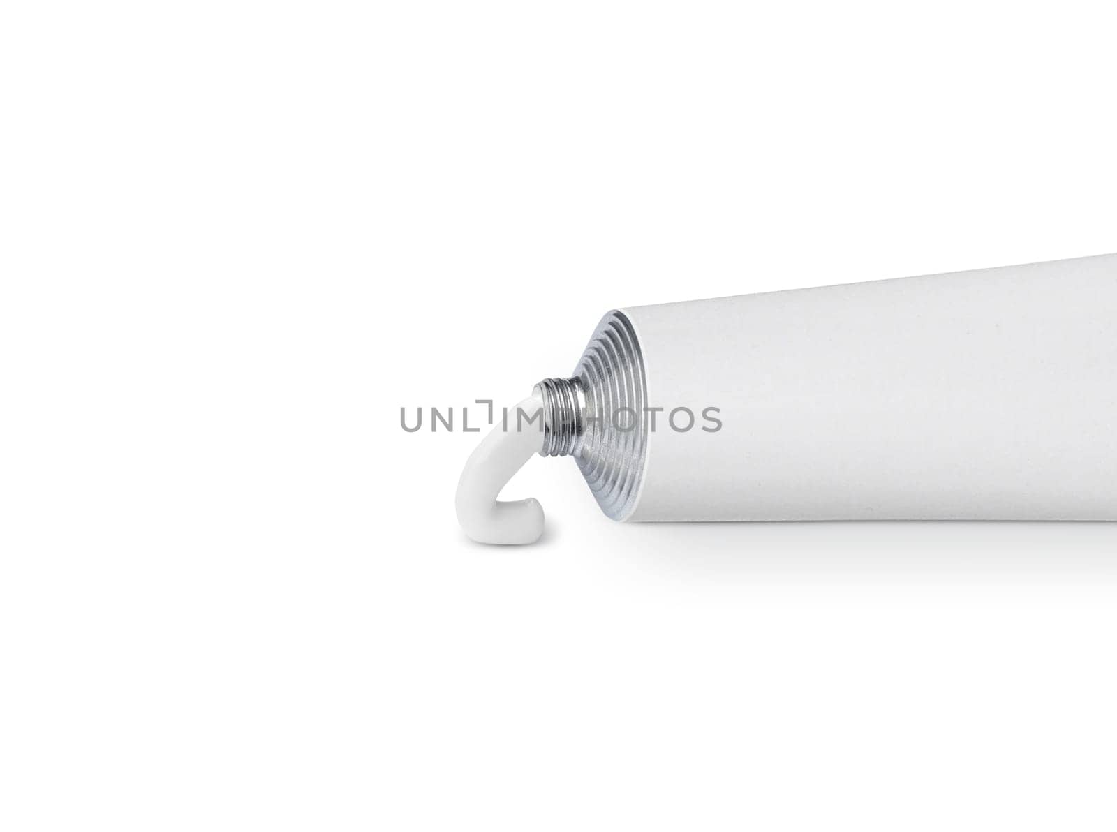 white tube with ointment isolated on a white background