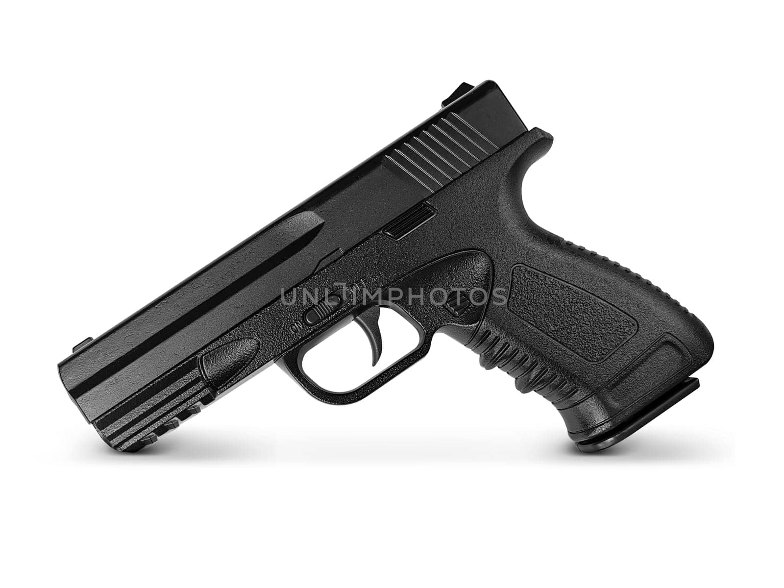 gun metal isolated on white background