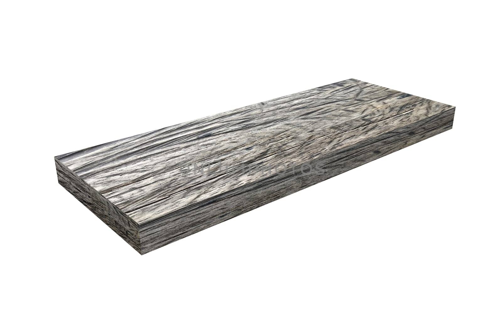 wooden timber plank for building construction or flooring. Wood board. 3d render.
