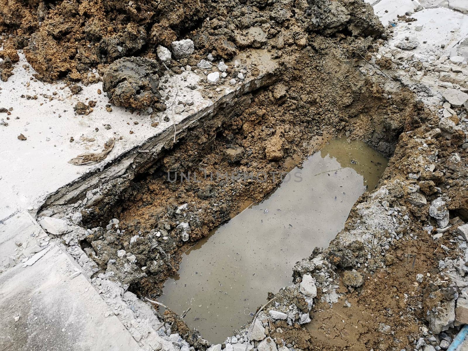Digging roads, laying water pipes