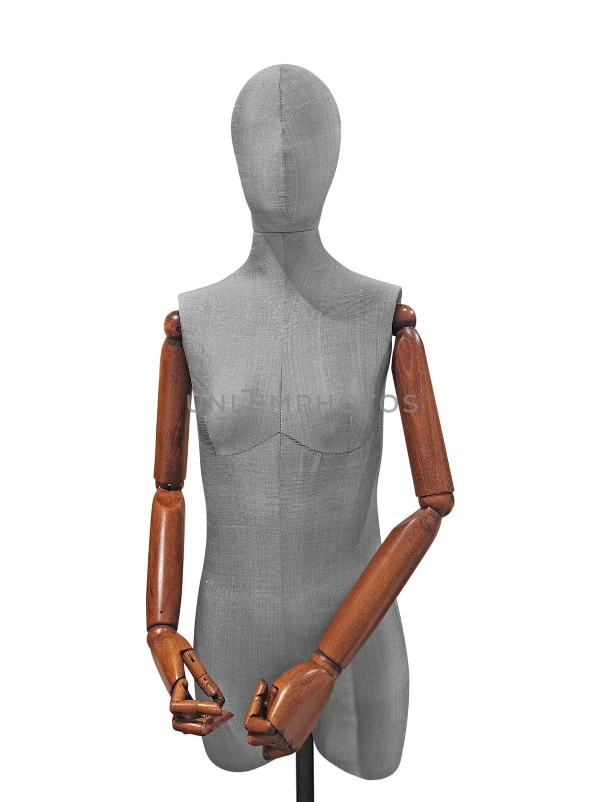cloth mannequin female mannequin on white background