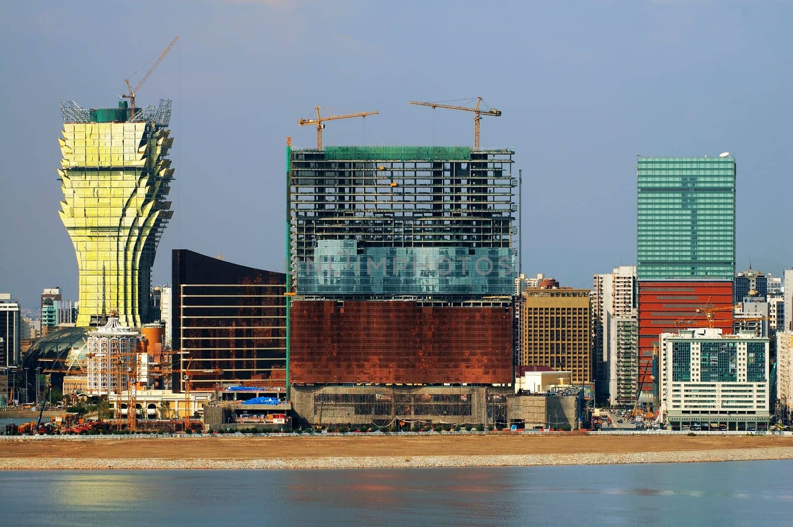 The constructions of new casinos in Macau, the eastern Las Vegas casinos