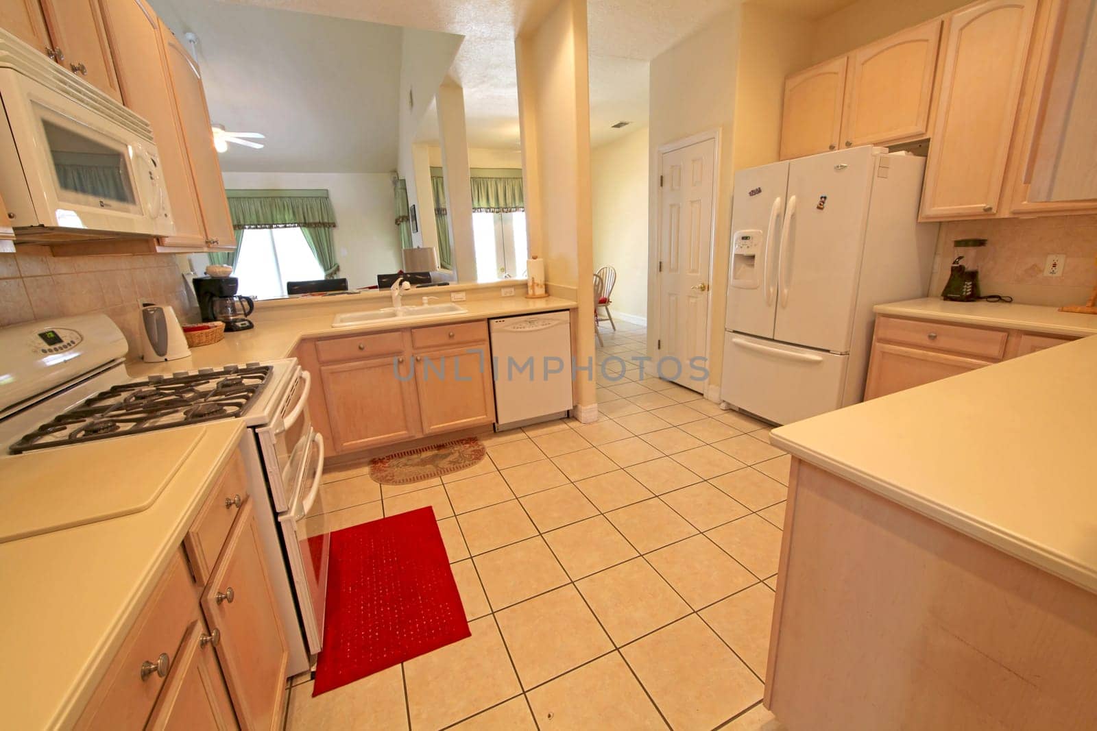 An interior shot of a kitchen in a home