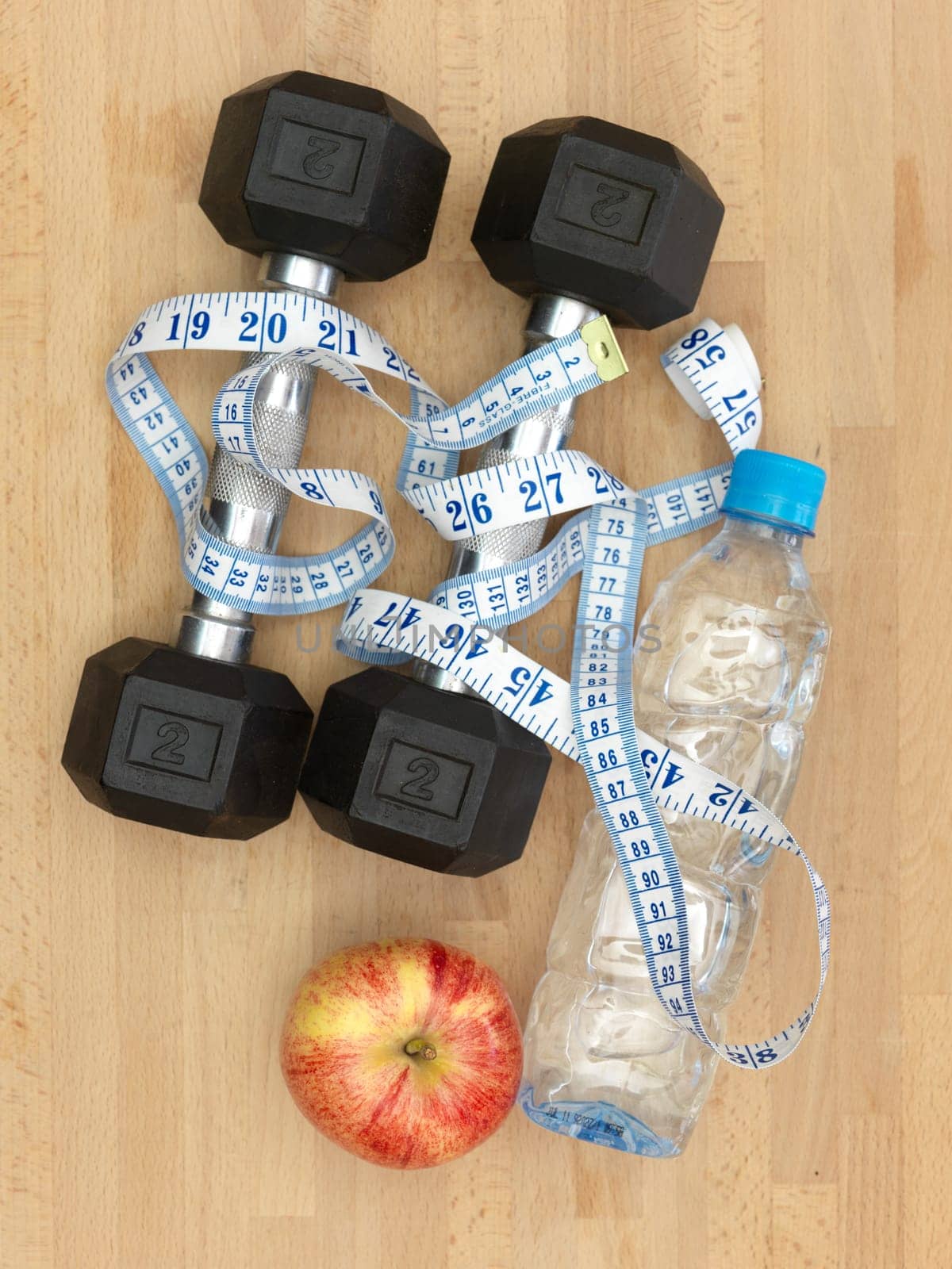 A conceptual health and fitness diet image