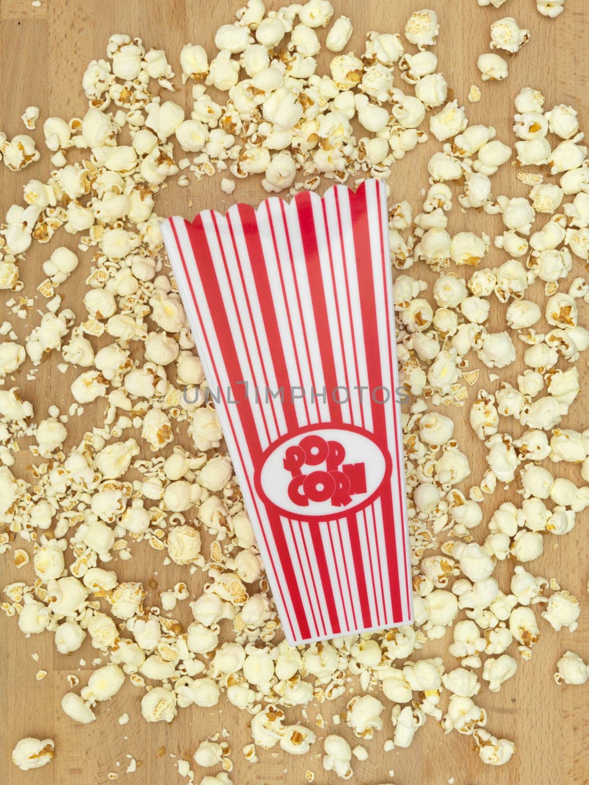 A conceptual close up shot of popcorn