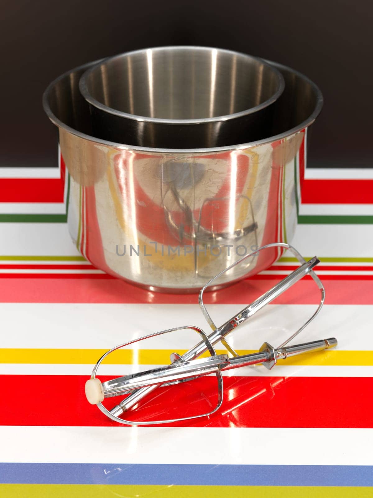 A close up shot of baking equipment