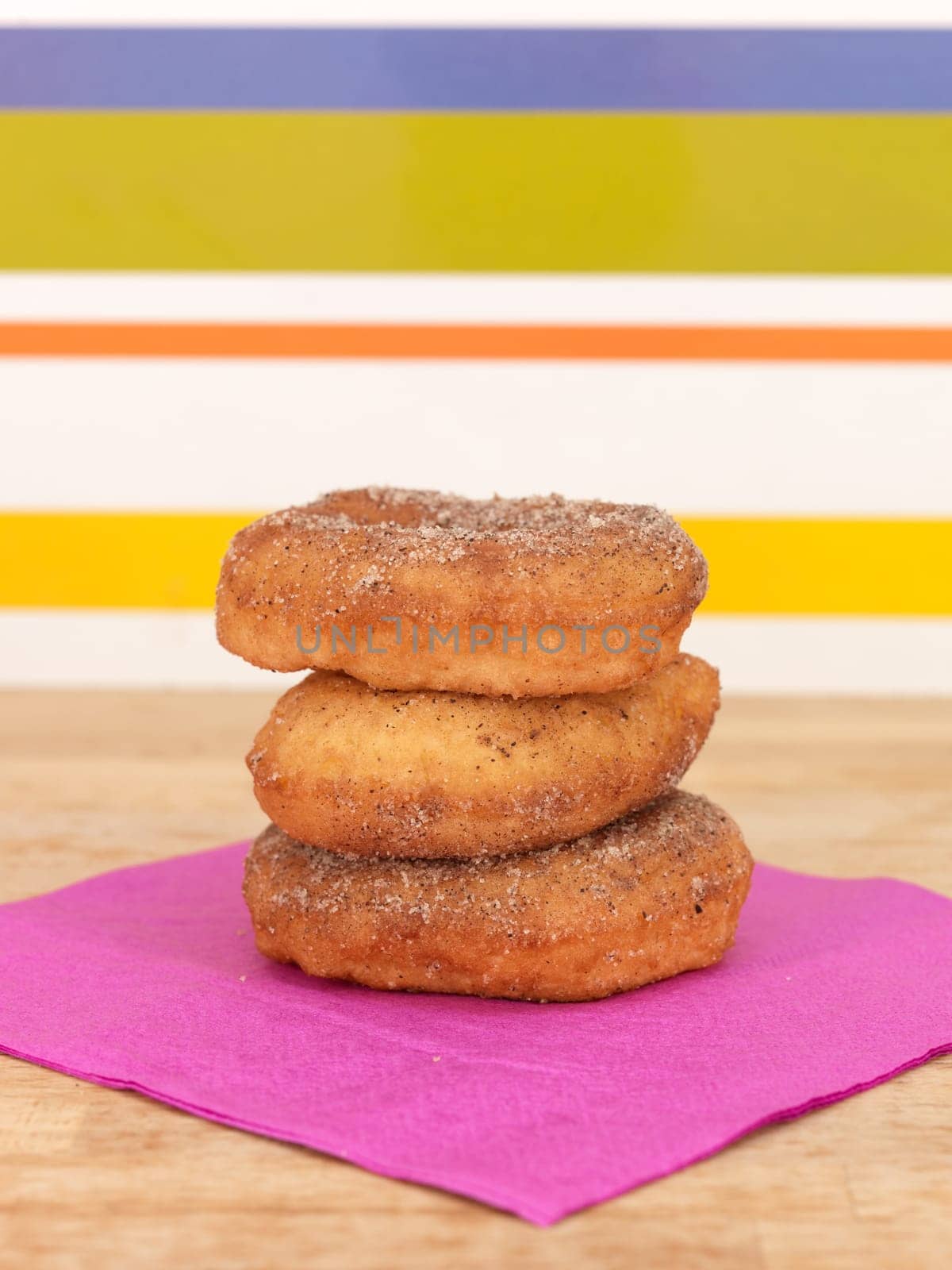 A conceptual lifestyle image of doughnuts
