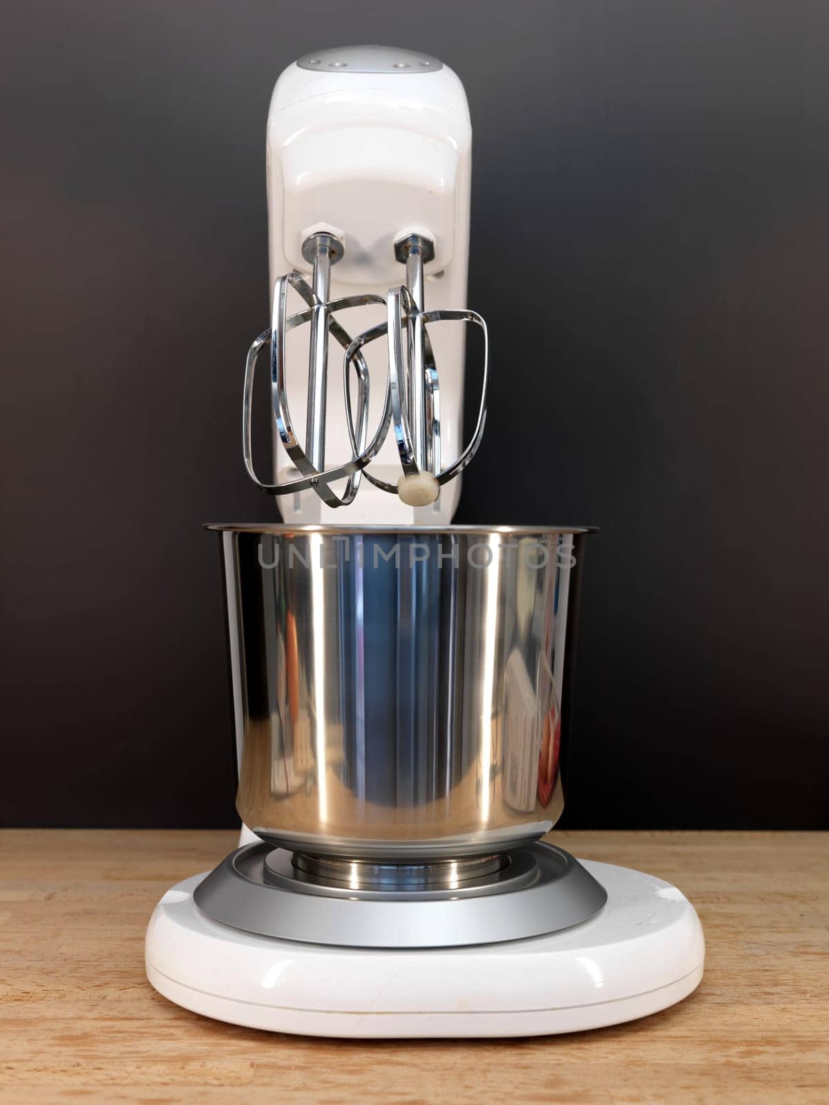 A close up shot of a food mixer