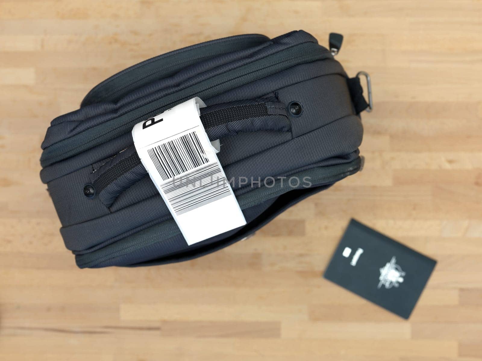 A close up shot of carry on luggage