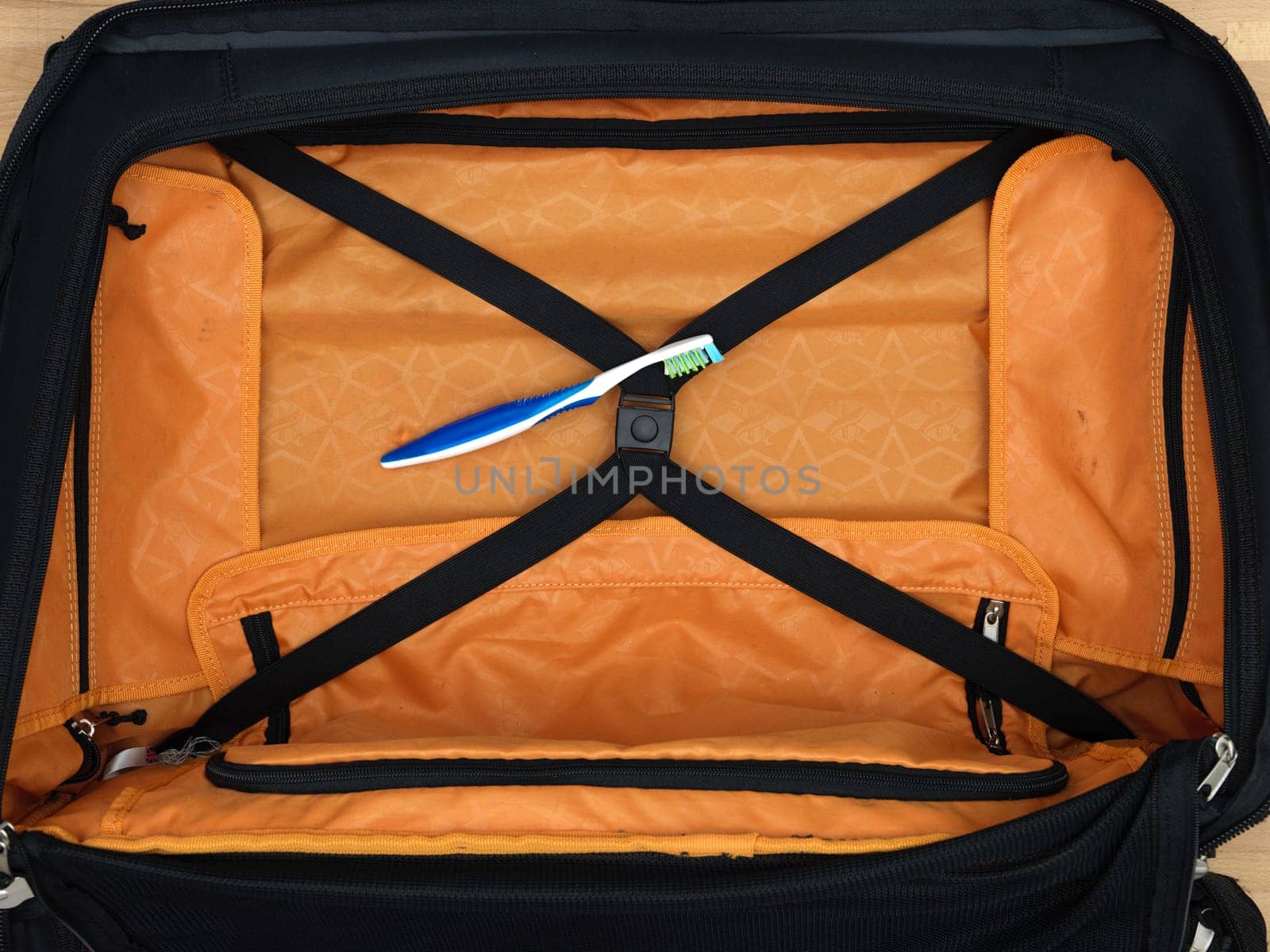 A close up shot of carry on luggage