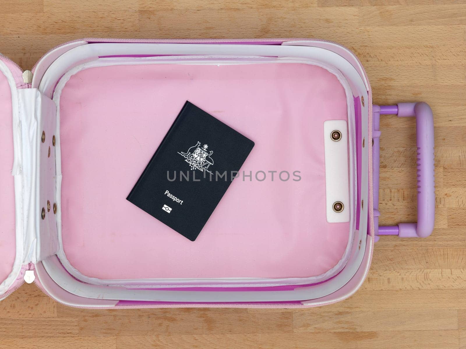 A close up shot of carry on luggage