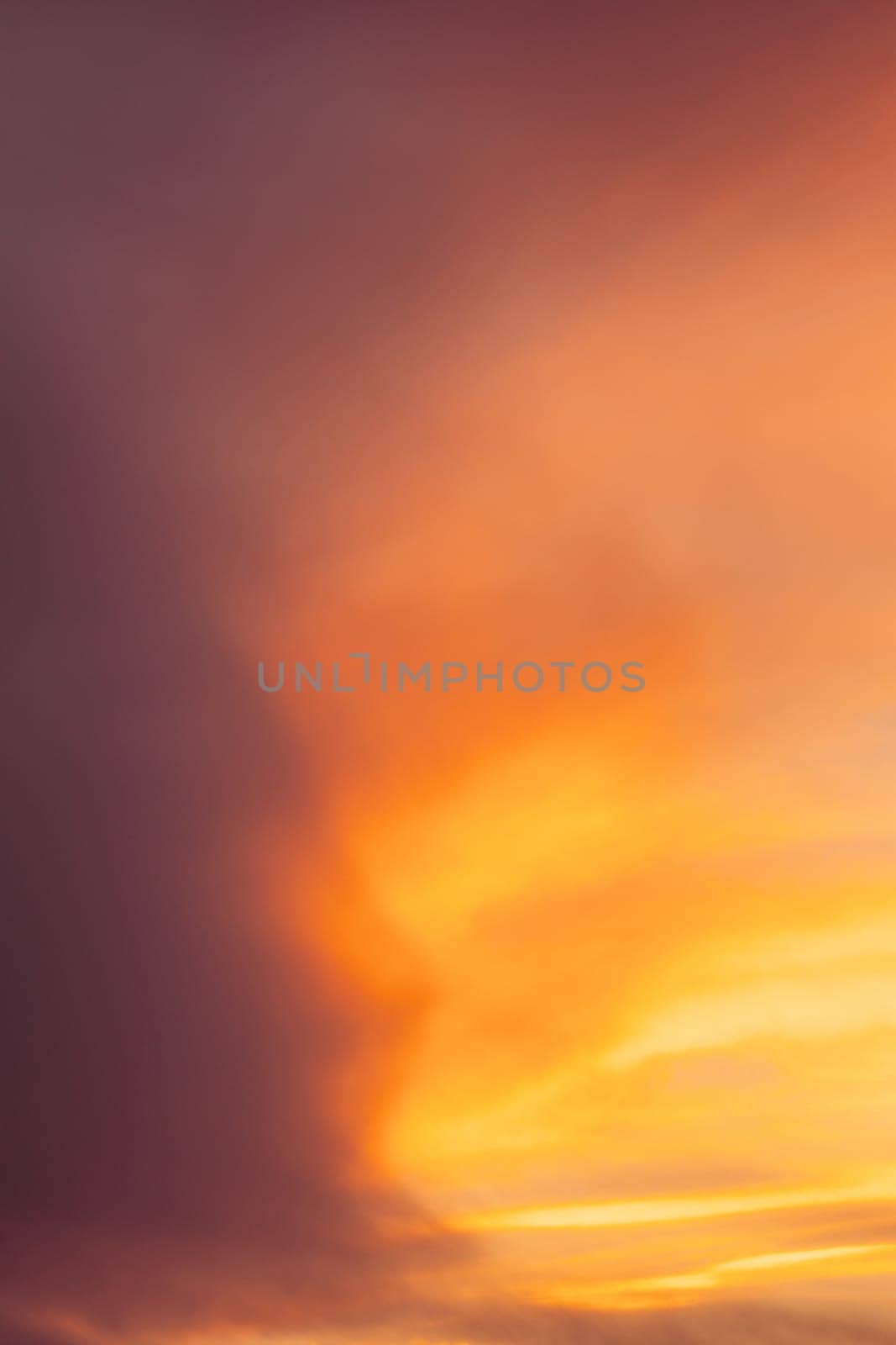 Sunrise Bright Dramatic Sky. Scenic Colorful Sky At Dawn. Sunset Sky Natural Abstract Background In Pink Red Orange Color