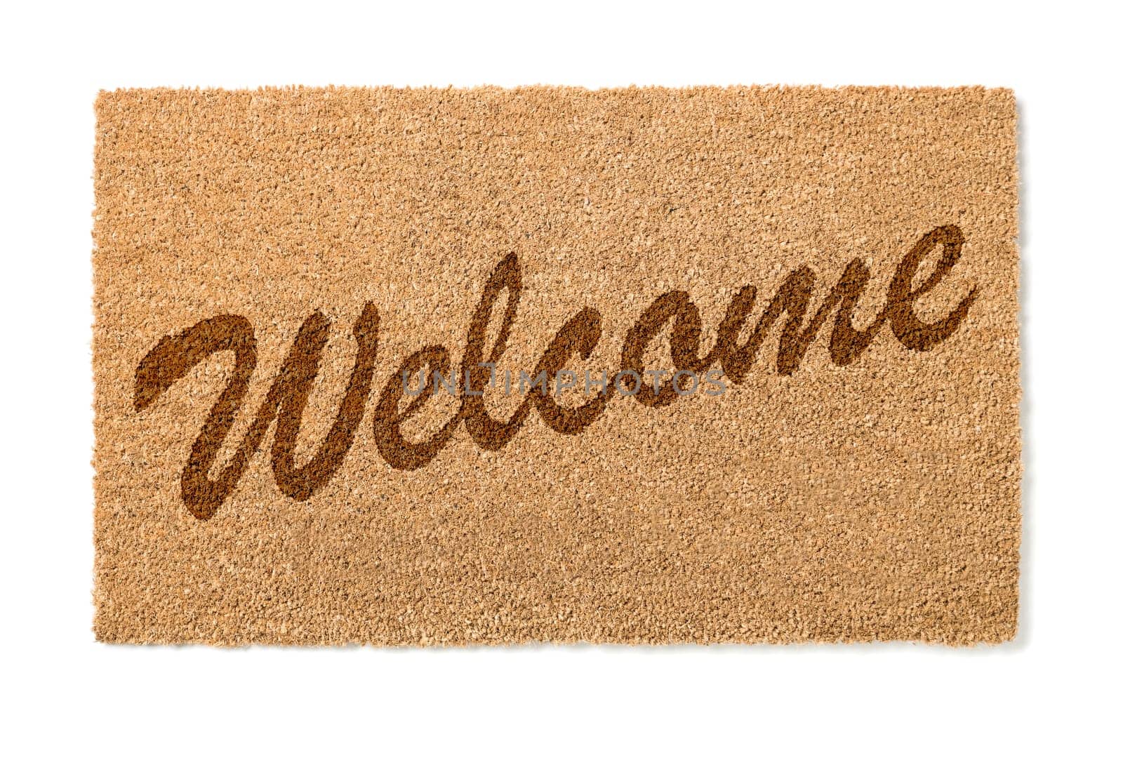 Welcome Mat Isolated On A White Background.