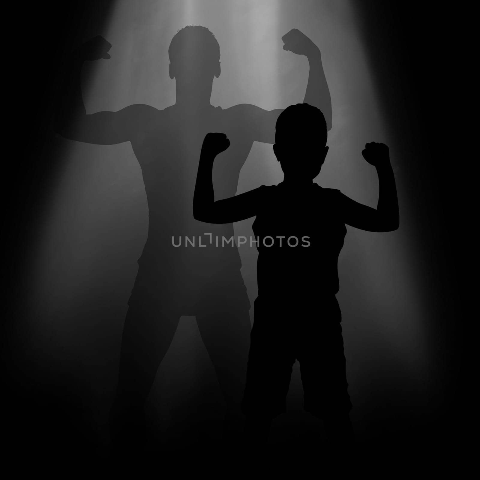 Shade from the child, the adult and developed man