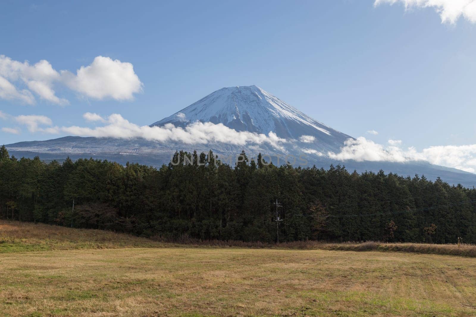 This photo was shot from the area around Mt.Fuji in Autumn. It is time to start snow cap on the top of Mt.Fuji. There are 5 lake around Mt.Fuji.