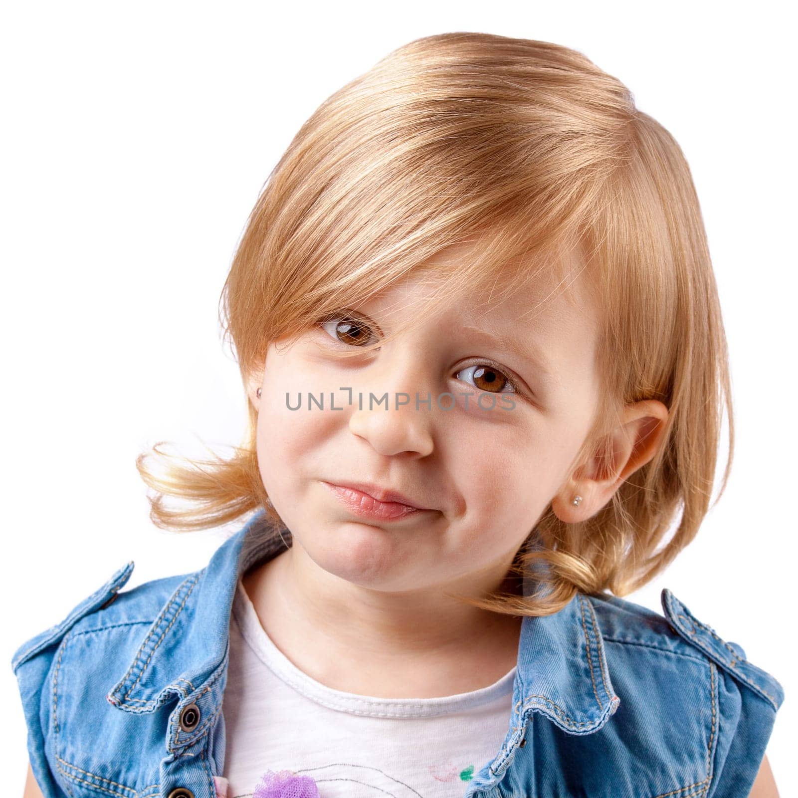 Little cute girl smiling and having fun