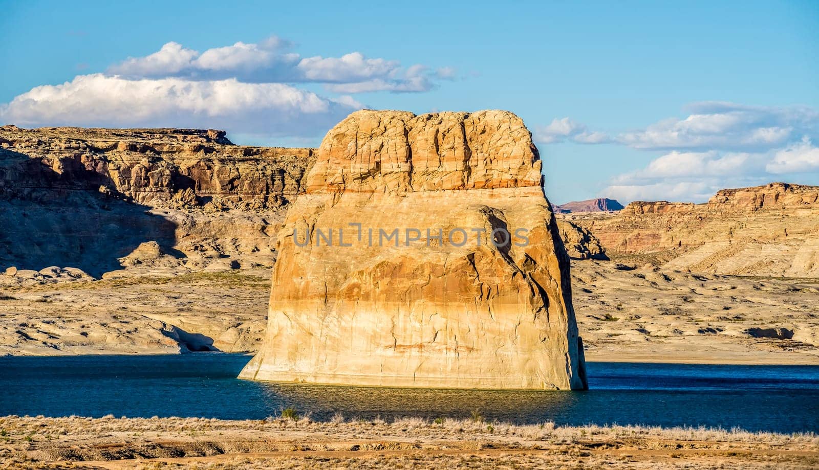 Lone Rock in Lake Powell Arizona USA