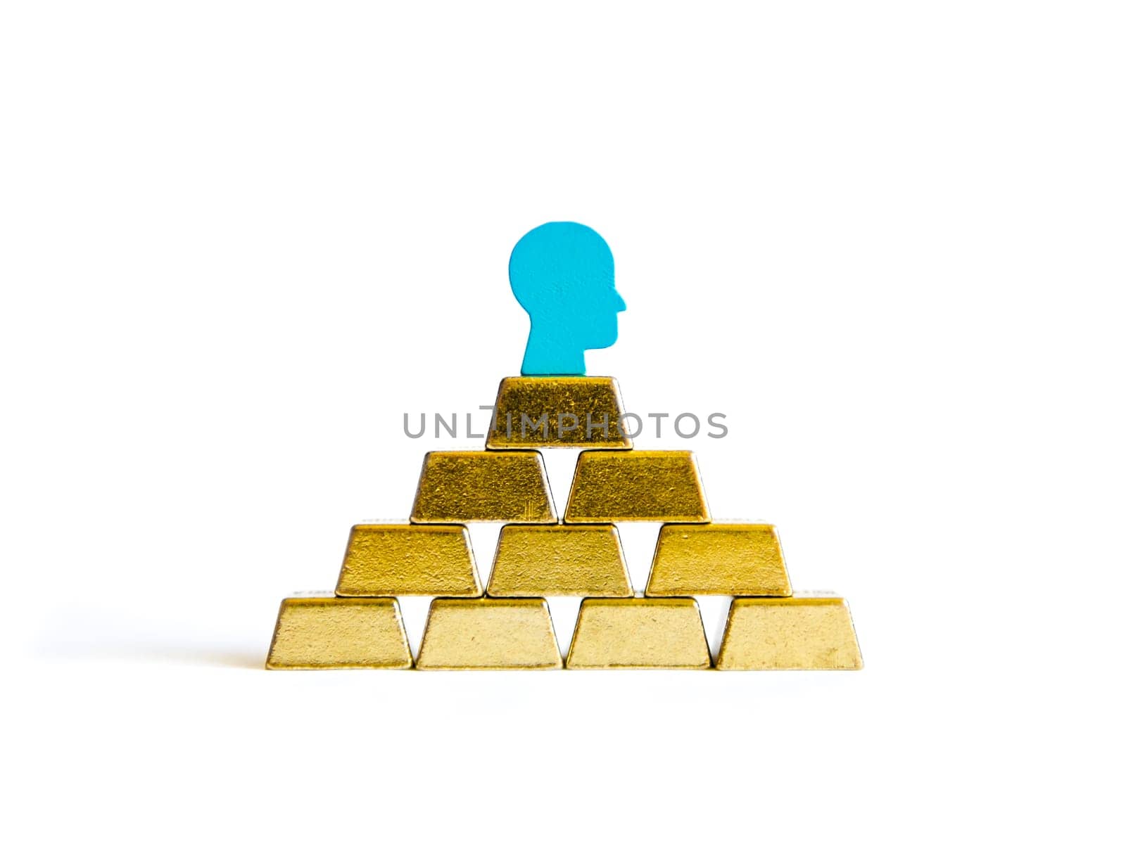 Golden bricks: wealth and success conceptualisation, isolated