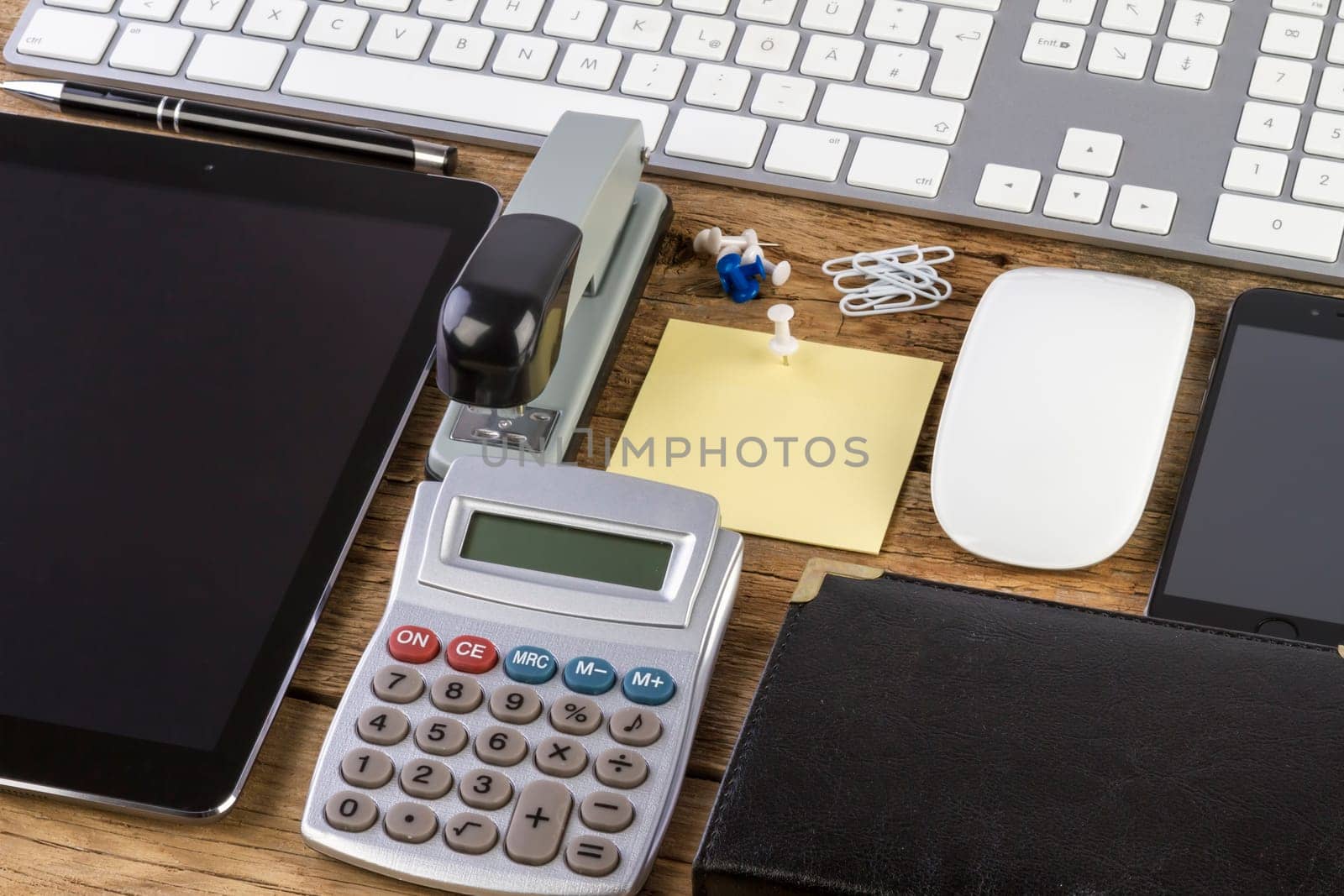 Blank Corporate ID Set on wooden. Photo. Template for branding identity. For graphic designers presentations and portfolios.
