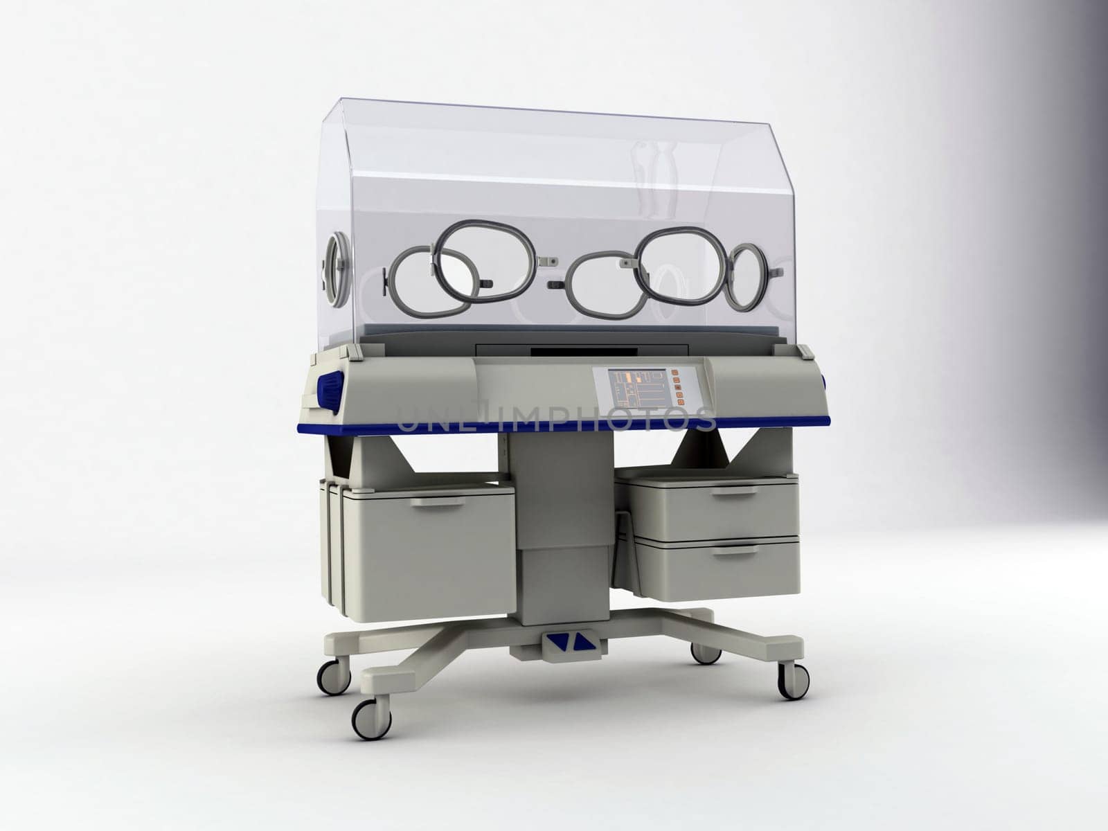 incubator isolated on white background