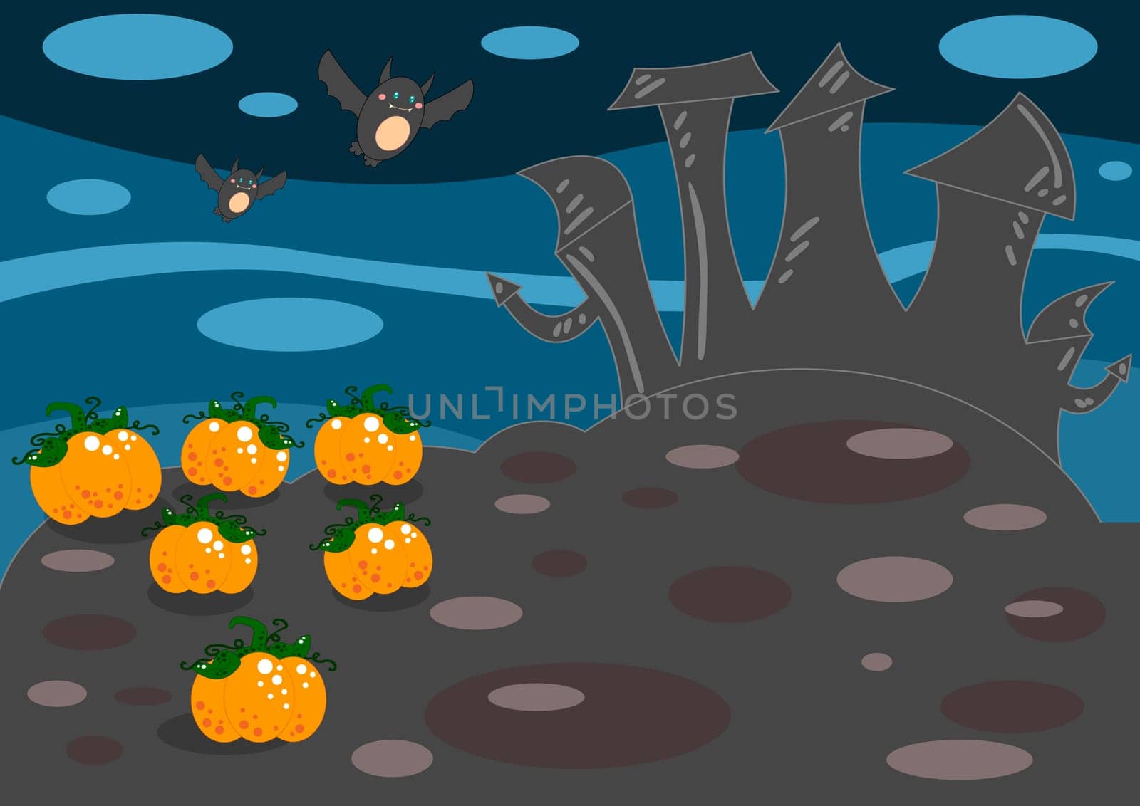 Illustrated Halloween background
