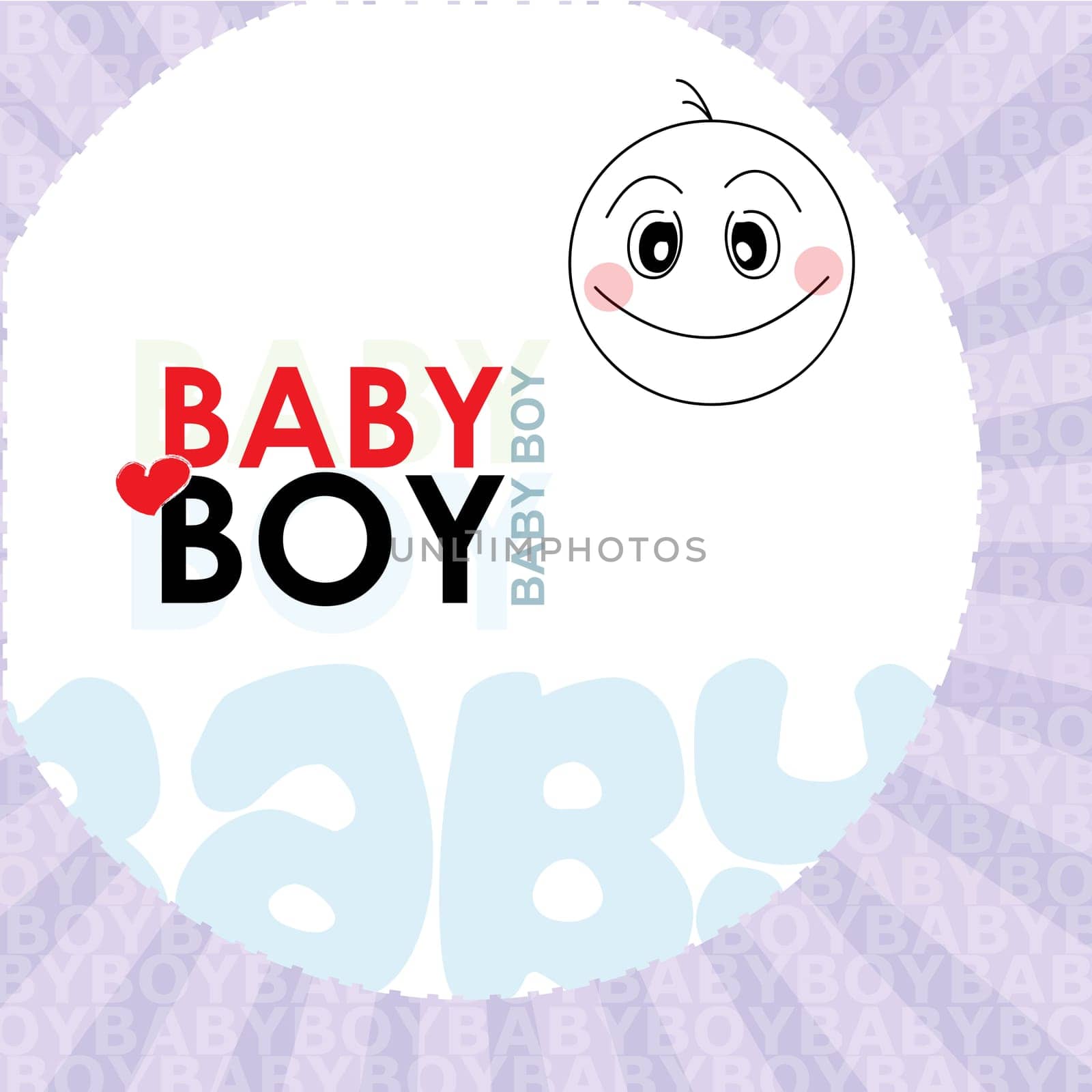 illustration of vector background showing infant elements