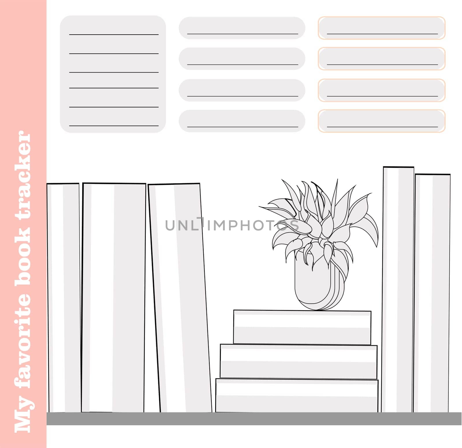 Reading tracker. List of books. Summer plan for extracurricular reading. Habit Tracker.