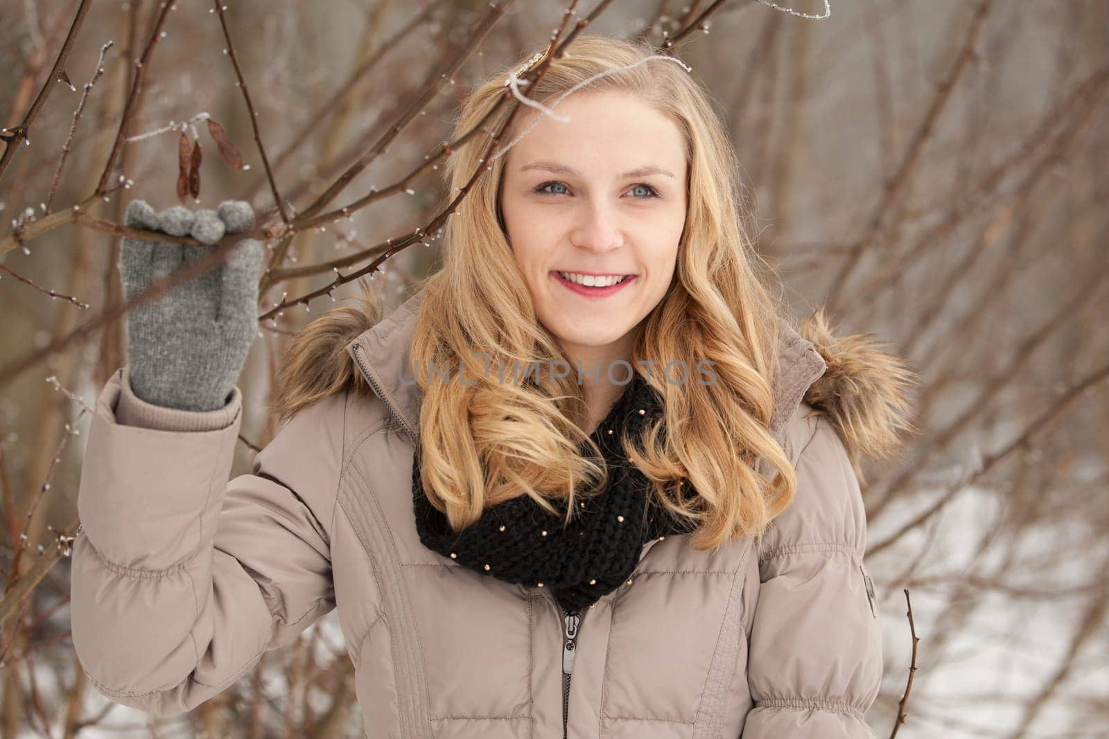 Portrait of women in winter