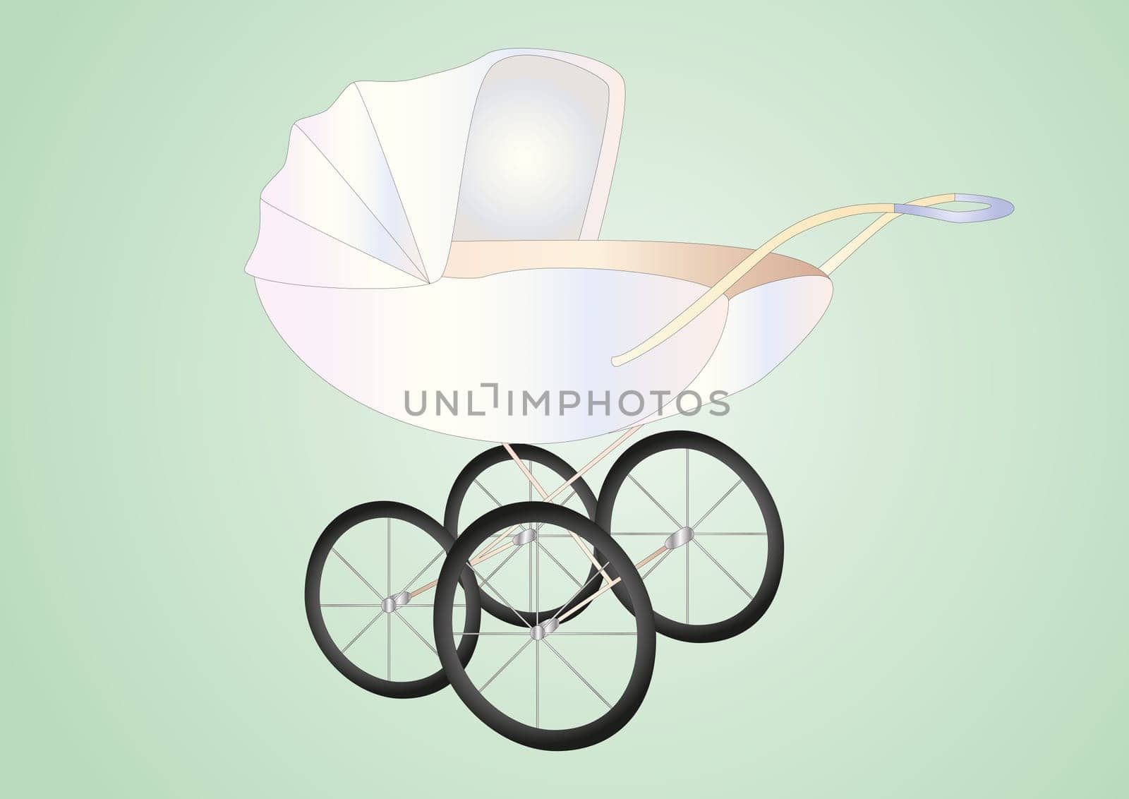 antique baby buggy