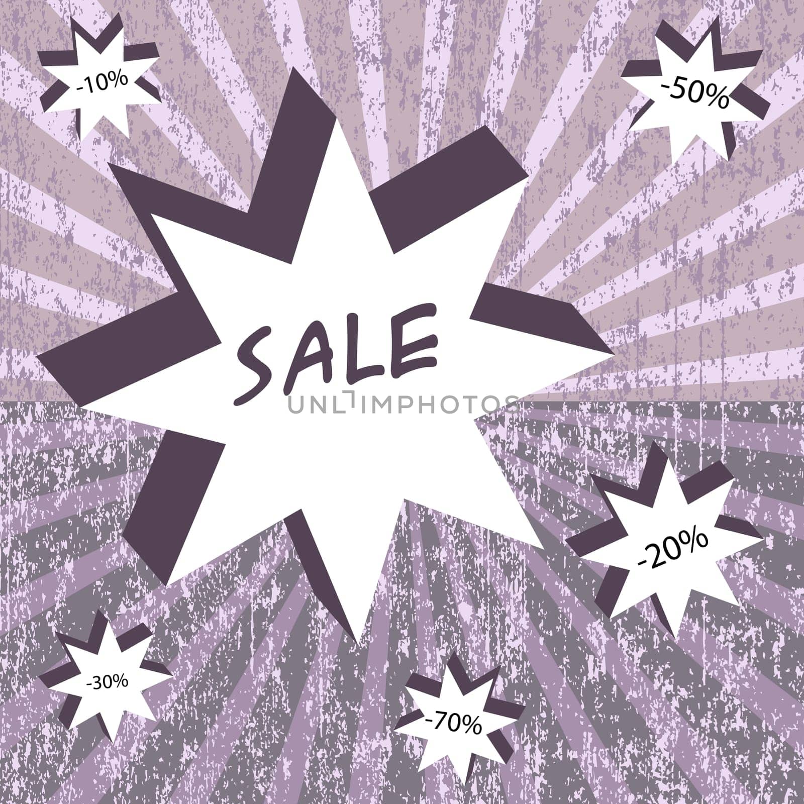 Background with sale announcement