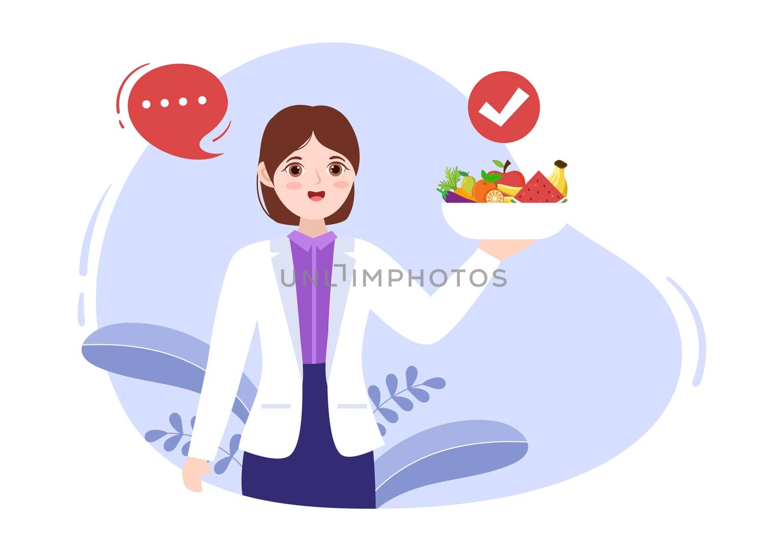 Nutrition Store with Dietary Supplement of Vitamins and Minerals such as Fresh Fruit or Vegetables Template Hand Drawn Cartoon Flat Illustration