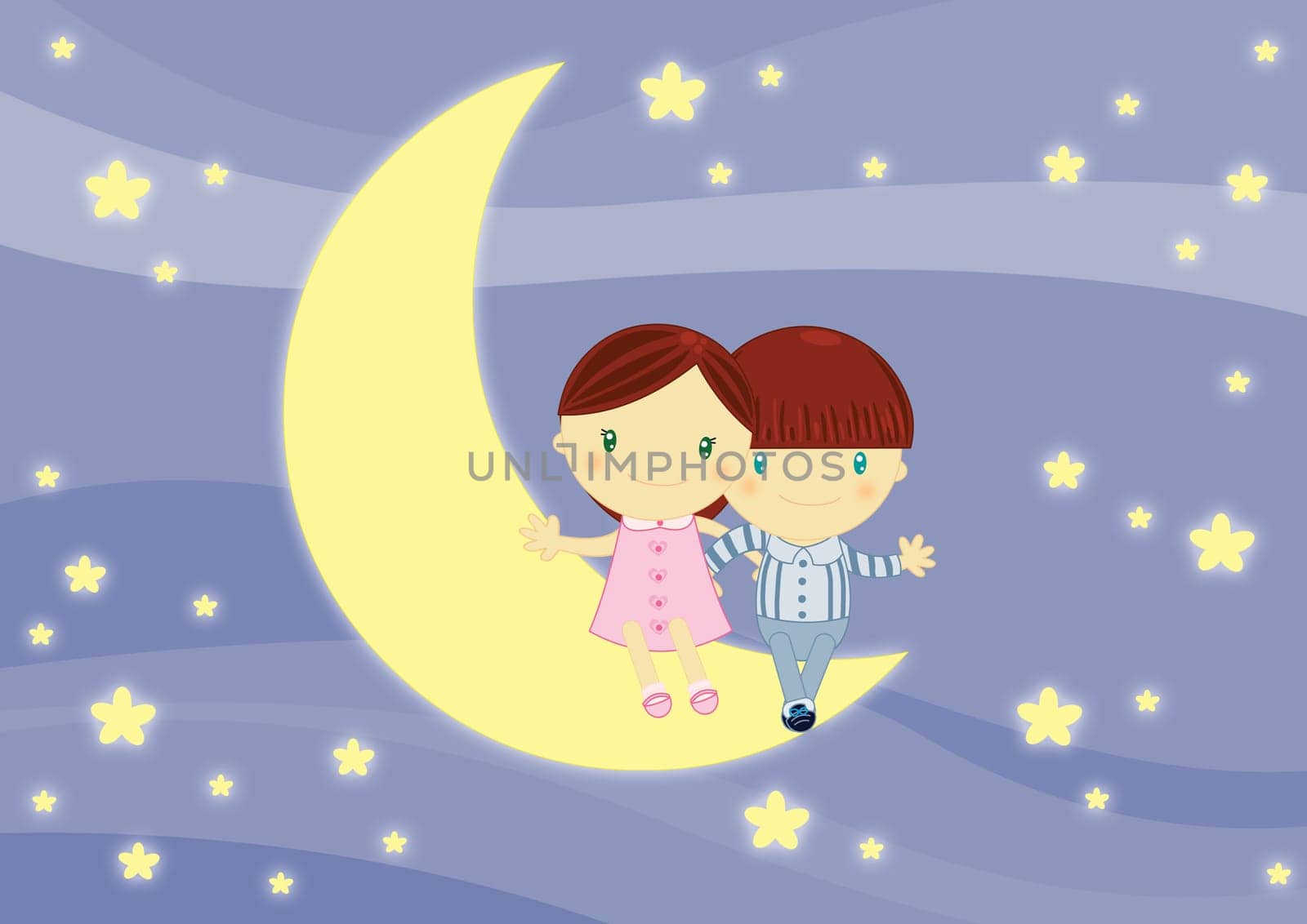 Children In Love, Children Playing, Kiddie Love