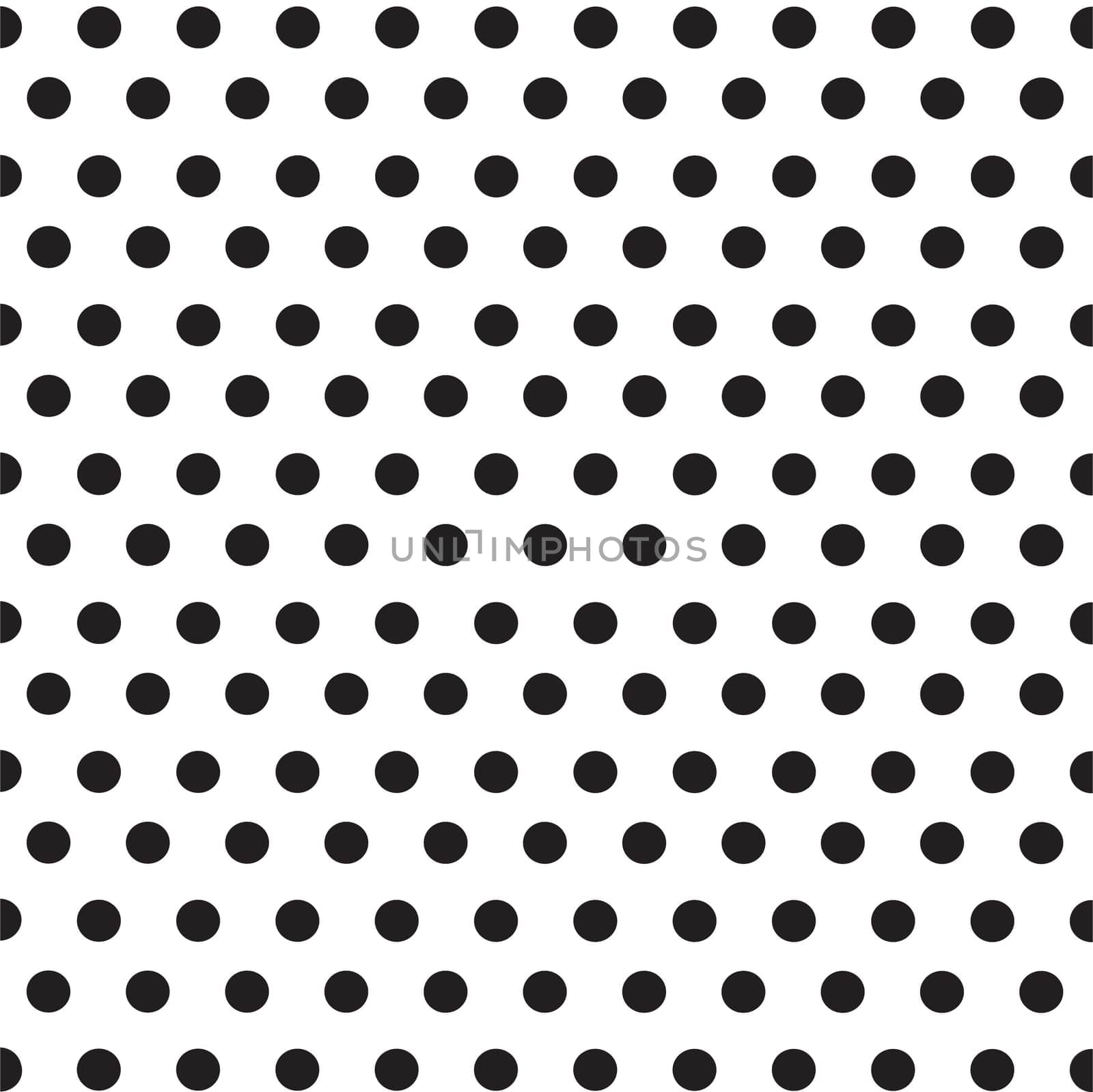 black dots on white background seamless pattern