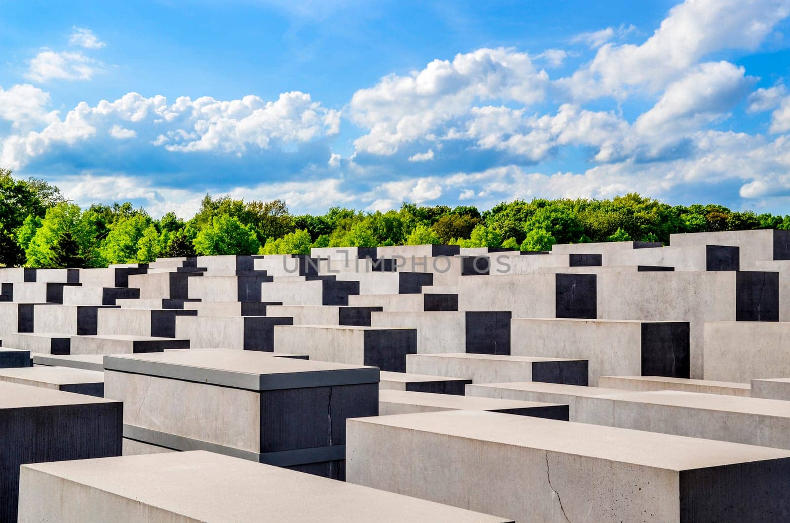 The Denkmal fur die Juden ermordeten Europe (Memorial to the Murdered Jews of Europe), also known as Holocaust-Memorial Mahnmal at Berlin, Germany