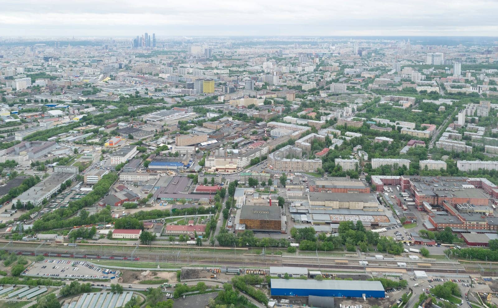 View of Moscow from a height of 337 meters