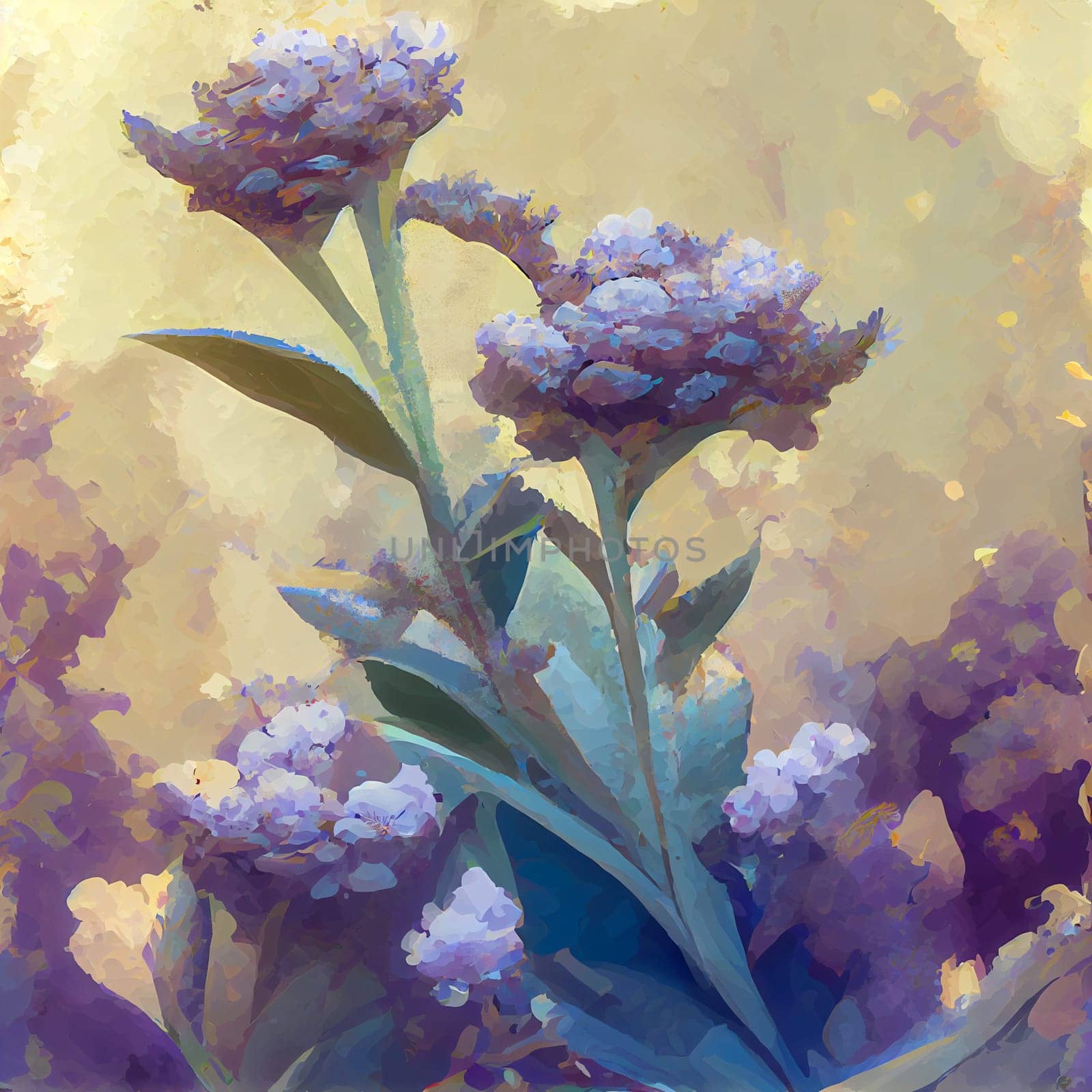 Vintage image of a lovely lavender flower