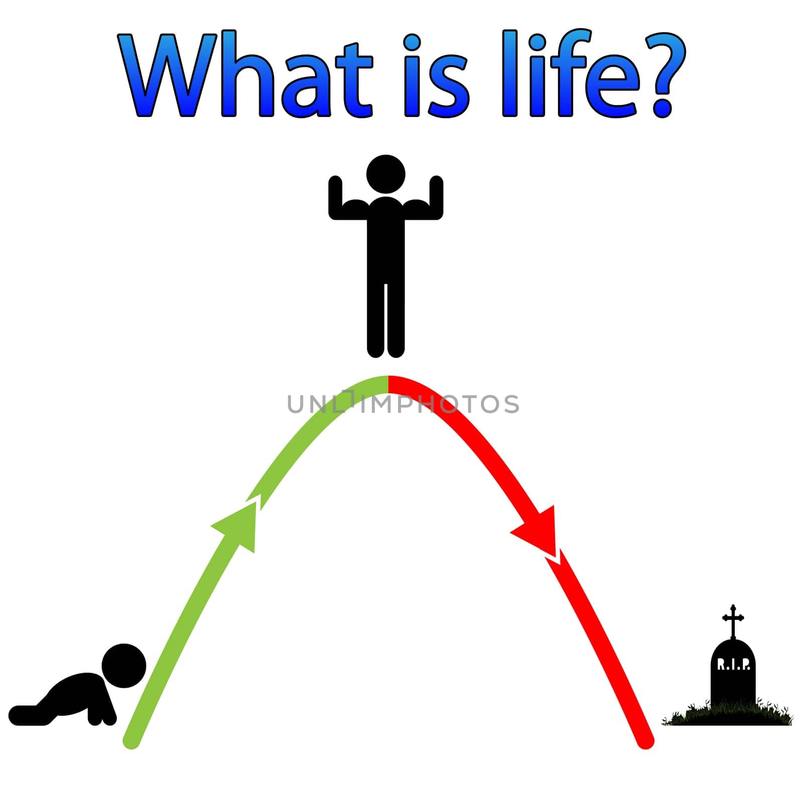 Illustration life as a symbol of transience.