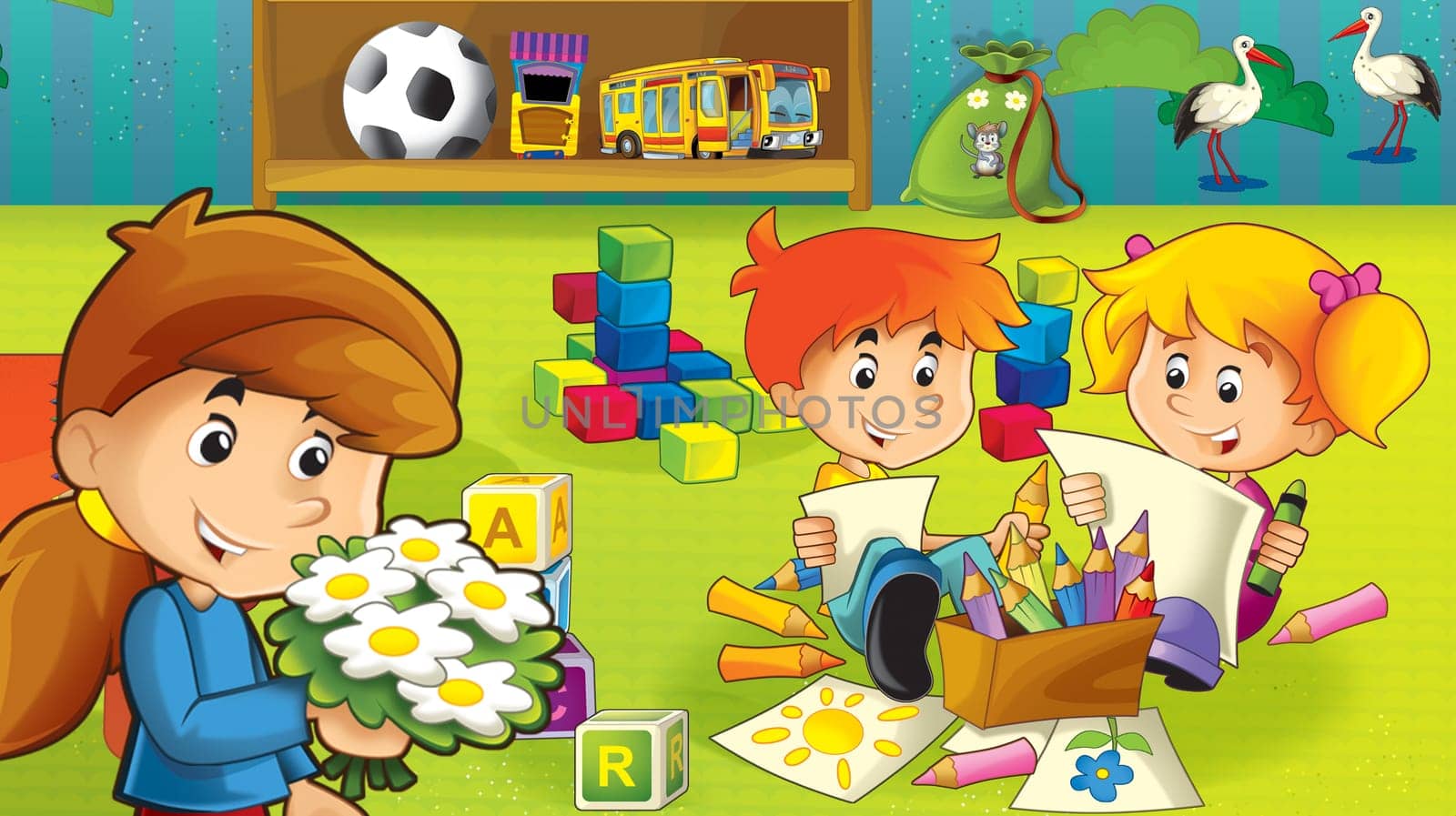 illustration for the children