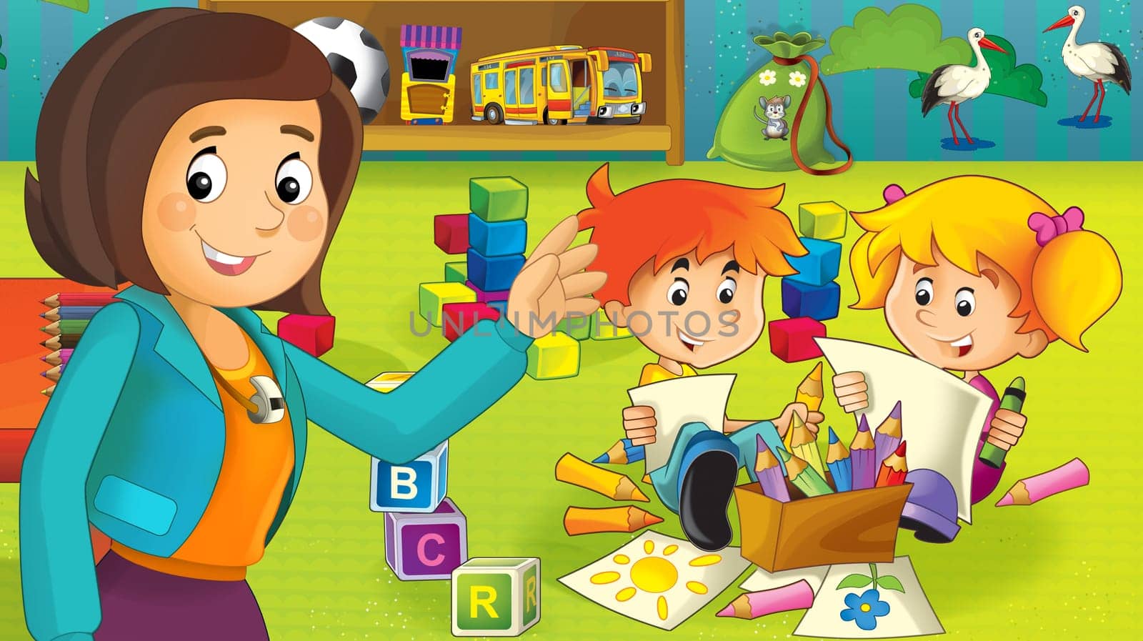 illustration for the children