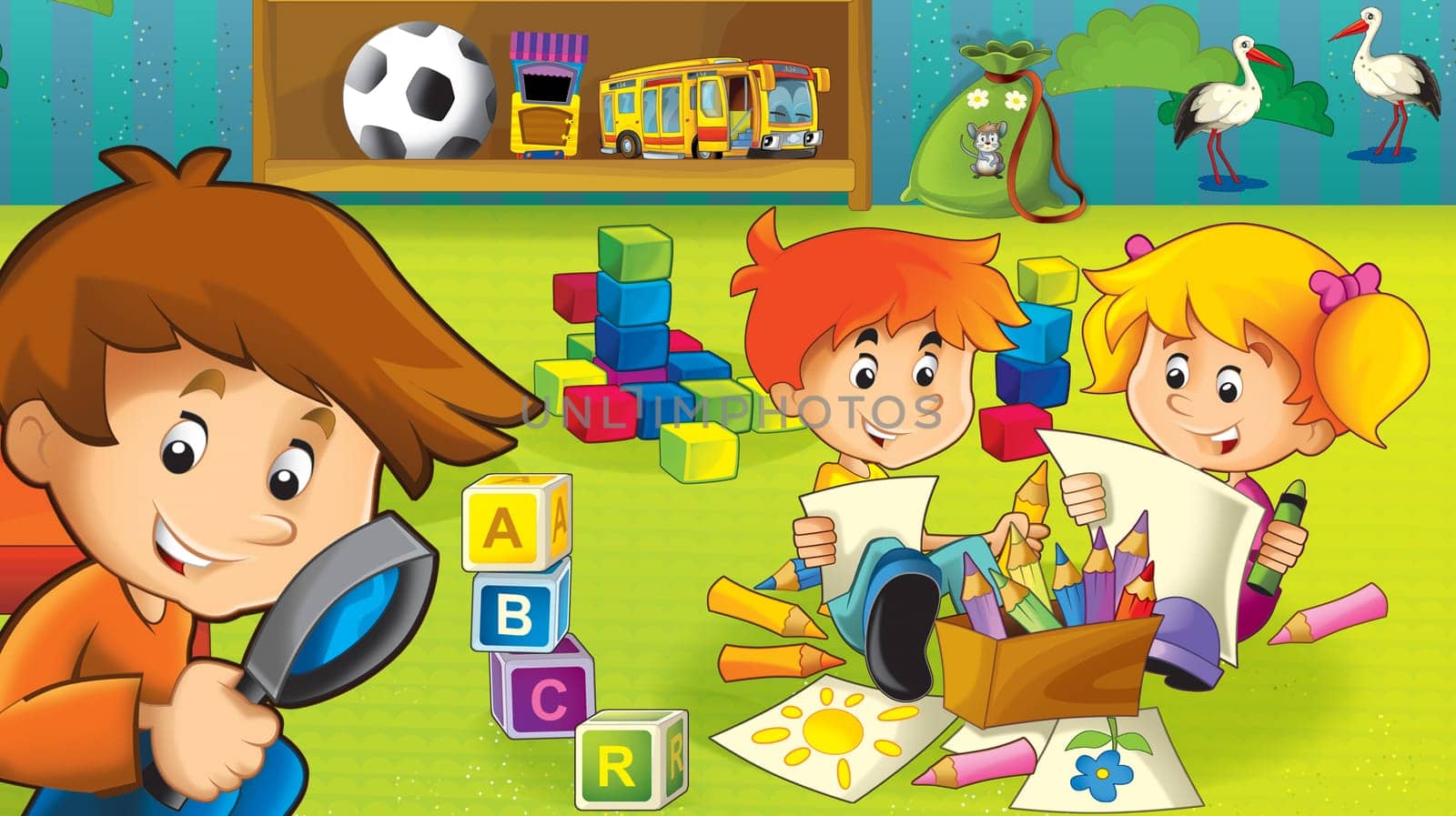 illustration for the children
