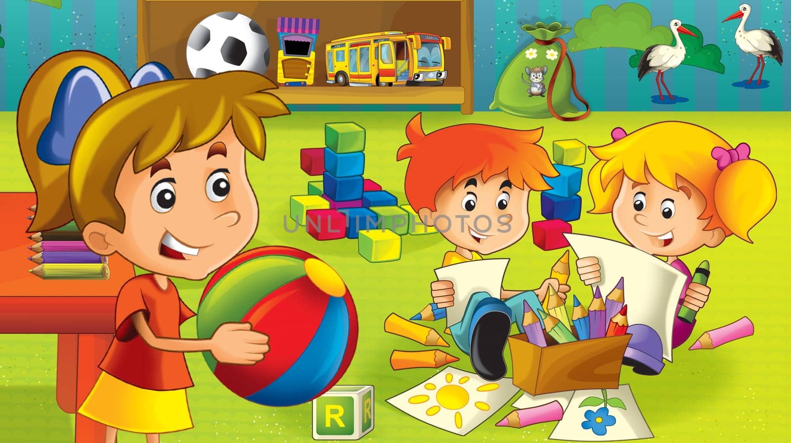 illustration for the children