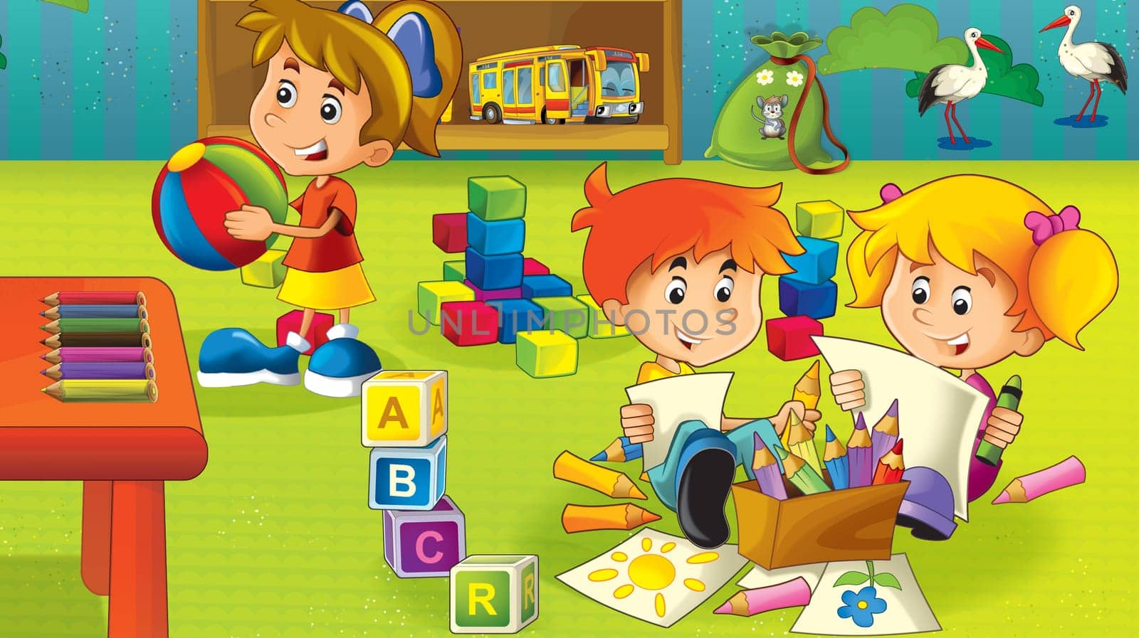 illustration for the children